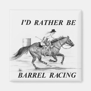 Barrel Racer Magnet