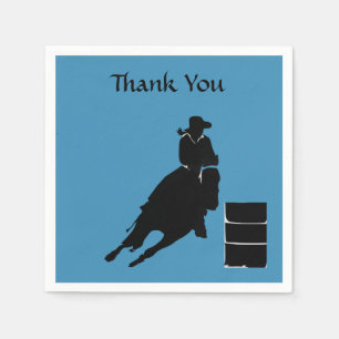 Barrel racer  napkin