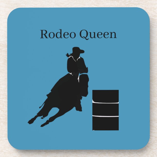 Barrel Racer  Square  Coaster (Front)