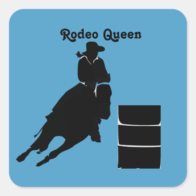 Barrel Racer   Square Sticker (Front)