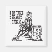 Barrel Racing 3 Barrels 2 Hearts 1 Dream Magnet