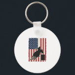 Barrel Racing American Flag Vintage Vector Design_ Keychain<br><div class="desc">Barrel Racing American Flag Vintage Vector Design_1</div>