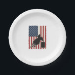 Barrel Racing American Flag Vintage Vector Design_ Paper Plate<br><div class="desc">Barrel Racing American Flag Vintage Vector Design_1</div>