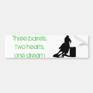 Barrel Racing Bumper Sticker