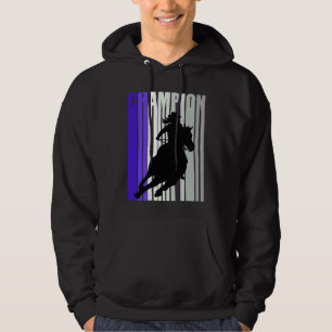Barrel Racing Champion Horse Riding Cowgirls Rides Hoodie