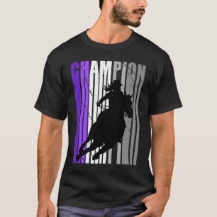 Barrel Racing Champion Southern Womens Farm Farmin T-Shirt