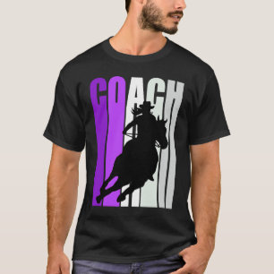 Barrel Racing Coach Instructor Cowgirl Hat Western T-Shirt