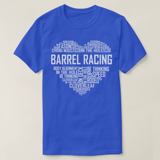 Barrel Racing Heart T-Shirt (Design Front)