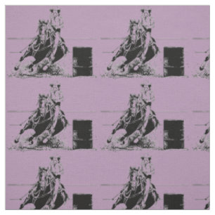Barrel Racing Horse Fabric