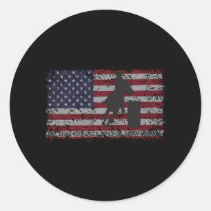 Barrel Racing Horse Racing And Rodeo Classic Round Sticker