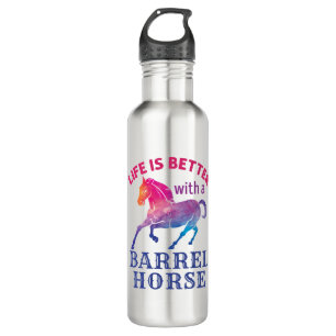 Barrel Racing Life Is Better With a Barrel Horse 710 Ml Water Bottle
