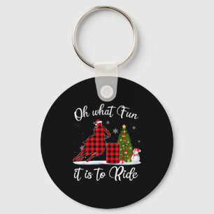 Barrel Racing Oh What Fun It Is To Ride Horse For  Keychain