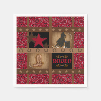BARREL RACING PAISLEY BARREL RACER DECOUPAGE PAPER NAPKIN