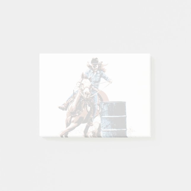 Barrel Racing Post-it Notes (Front)