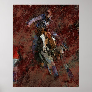 Barrel Racing Poster