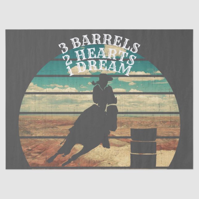 Barrel Racing Quote Tissue Paper (Front)
