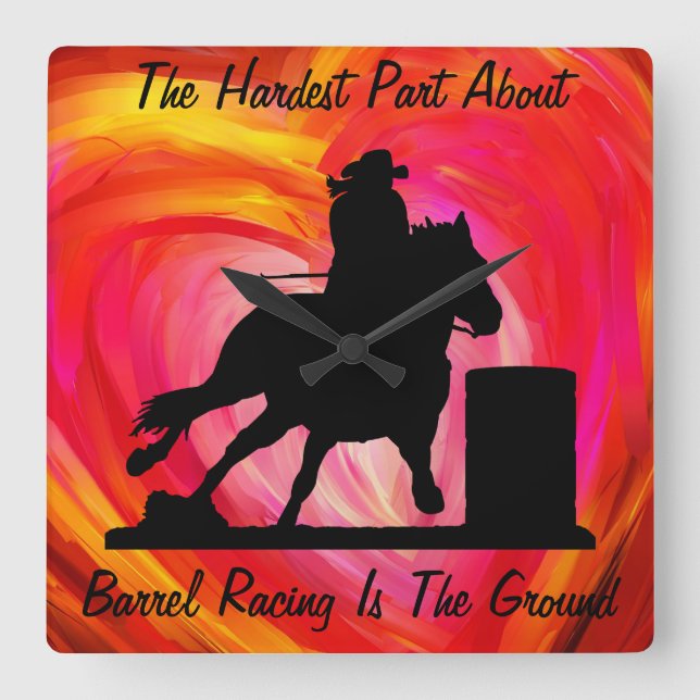 Barrel Racing Wall Clock (Front)