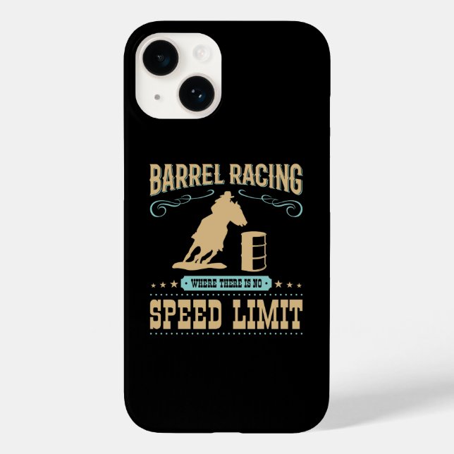 Barrel Racing Where There Is No Speed Limit Case-Mate iPhone Case (Back)