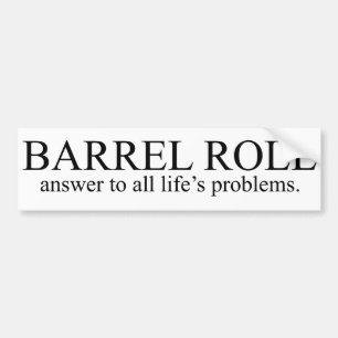 Barrel Roll 8 Bumper Sticker