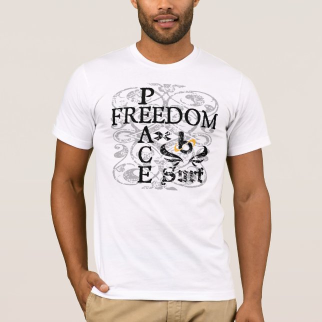 Barrel X Limited "Freedom/Peace" Surf Tee (Front)