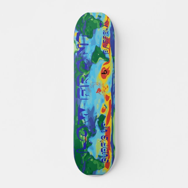 Barrel X Limited "Low Front" Surf Skateboard (Front)