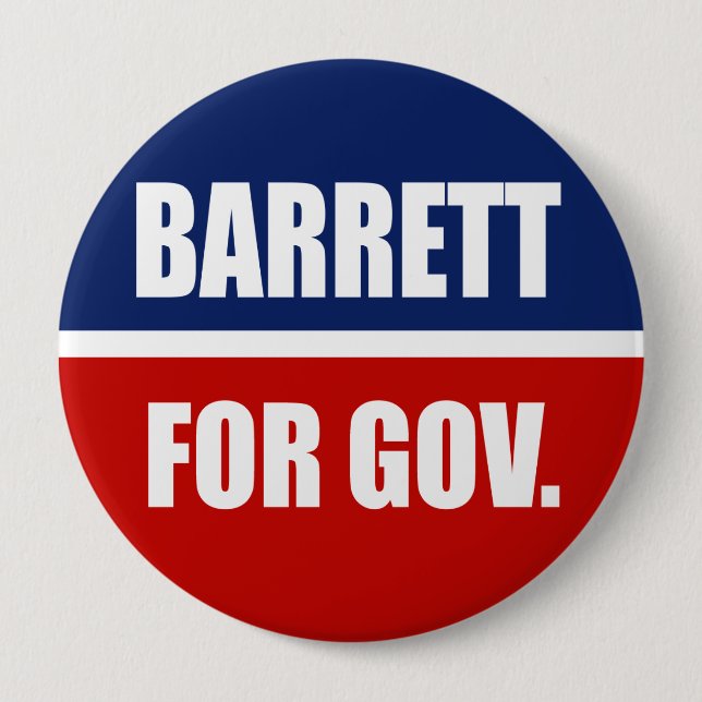 BARRETT 2010 4 INCH ROUND BUTTON (Front)