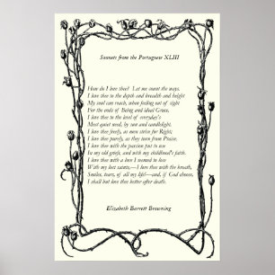 Barrett Browning - Sonnets from the Portuguese 43 Poster