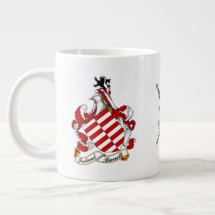 Barrett Irish Coat of Arms Personalized Large Coffee Mug