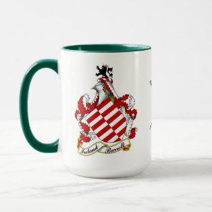 Barrett Irish Coat of Arms Personalized  Mug
