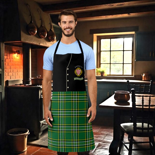 Barrett Irish Shield & Tartan Personalized Kilt  Apron (Creator Uploaded)