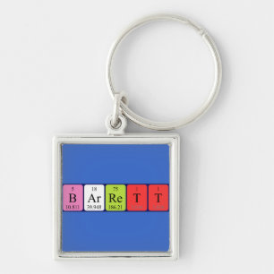 Barrett periodic table name keyring