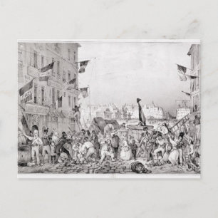 Barricade at the Rue Dauphine Postcard