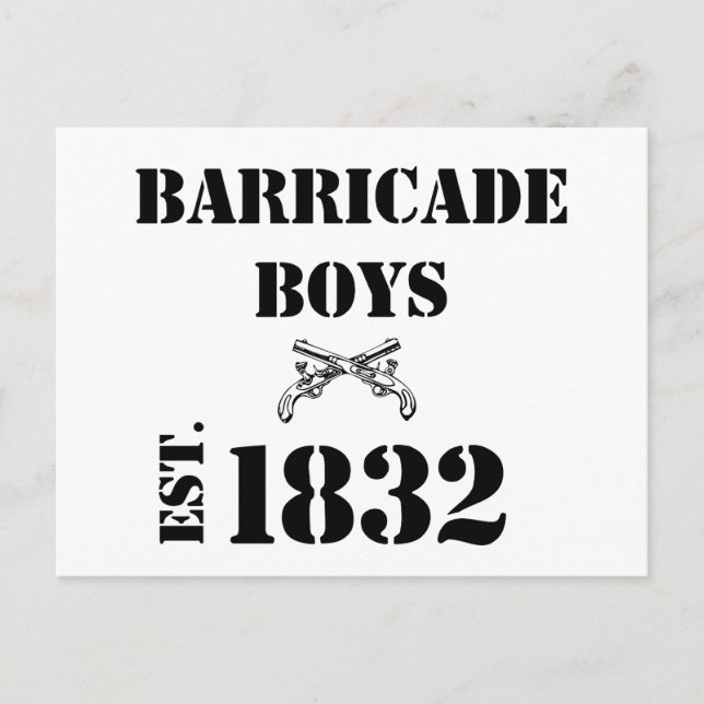 Barricade Boys Odds and Ends Postcard (Front)