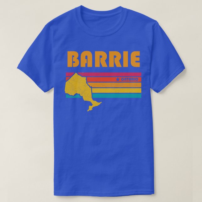 Barrie Ontario Canada Vintage Distressed Souvenir T-Shirt (Design Front)