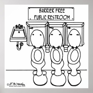 Barrier Free Public Restroom Poster