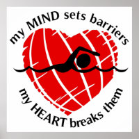 Barrière Barrières Poster de nageur