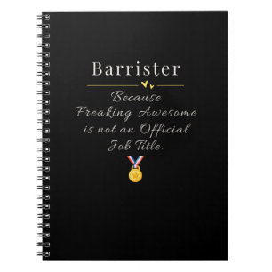 Barrister notebook