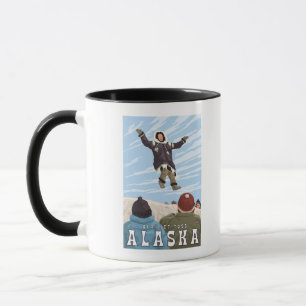 Barrow, Alaska Blanket Toss Vintage Travel Mug