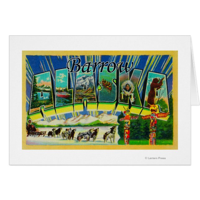 Barrow, AlaskaScènes de grandes lettresBarrow, AK (Devant horizontal)