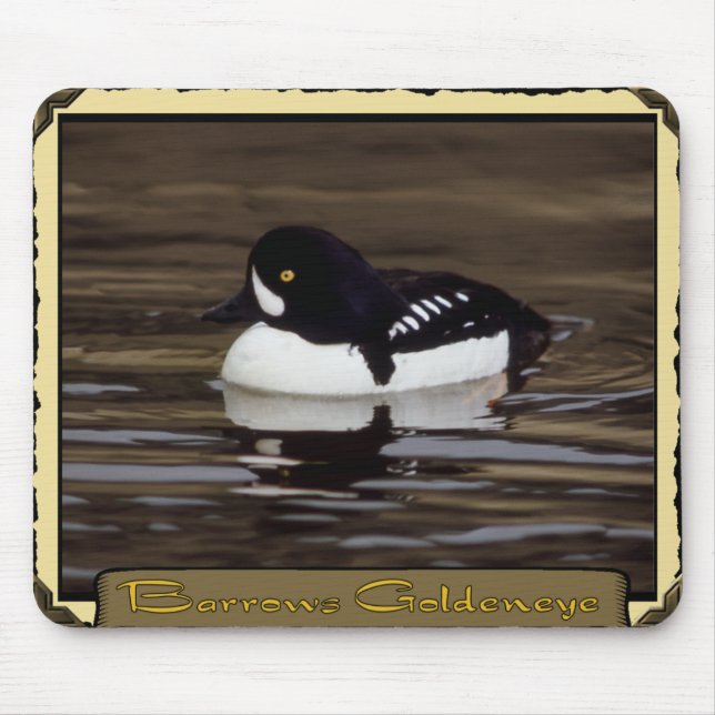 Barrows Goldeneye on Calm Lake Mousepad (Front)