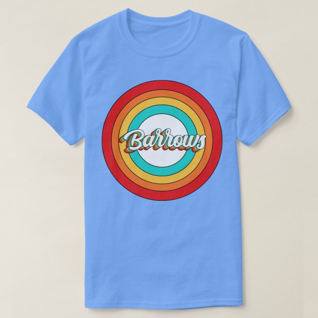 Barrows Name Shirt Vintage Barrows Circle (Design Front)