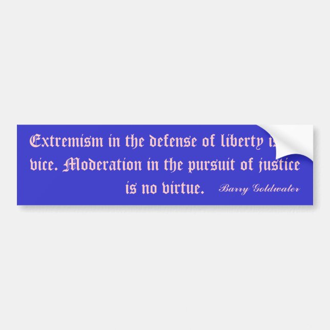 Barry Goldwater Bumper Sticker (Front)