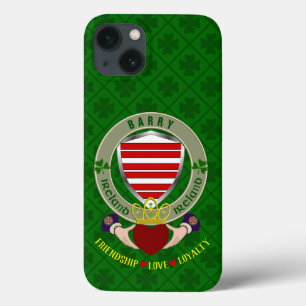 Barry Irish Shield & Claddagh Coque personnalisé