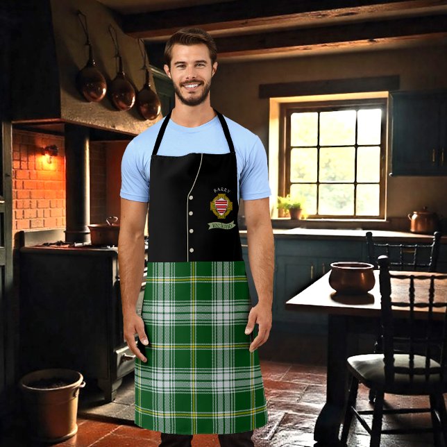Barry Irish Shield & Tartan Personalized Kilt  Apron (Creator Uploaded)