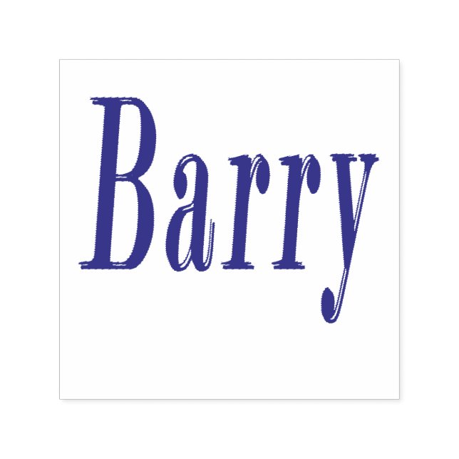 Barry, Name Logo, Self-inking Stamp (Design)