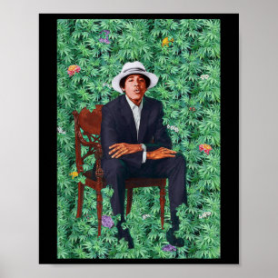 Barry Obama Presidential Portrait Poster