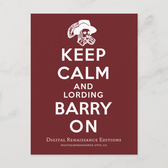 Barry On Postcard (Front)