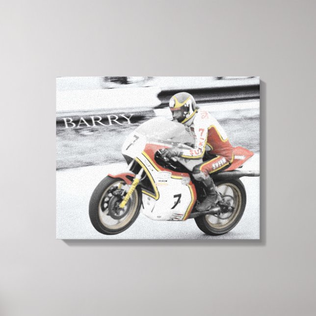 Barry Sheene Canvas Print (Front)