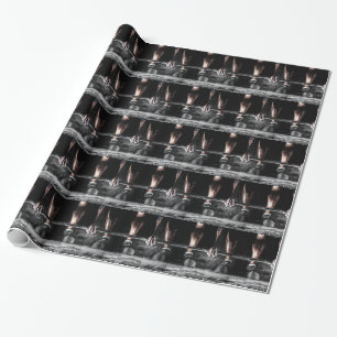 Bars and Chalk - Weightlifting Print Wrapping Paper