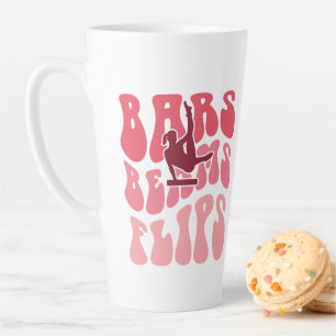 Bars, Beams, and Flips - Gymnastics Inspired Home  Latte Mug